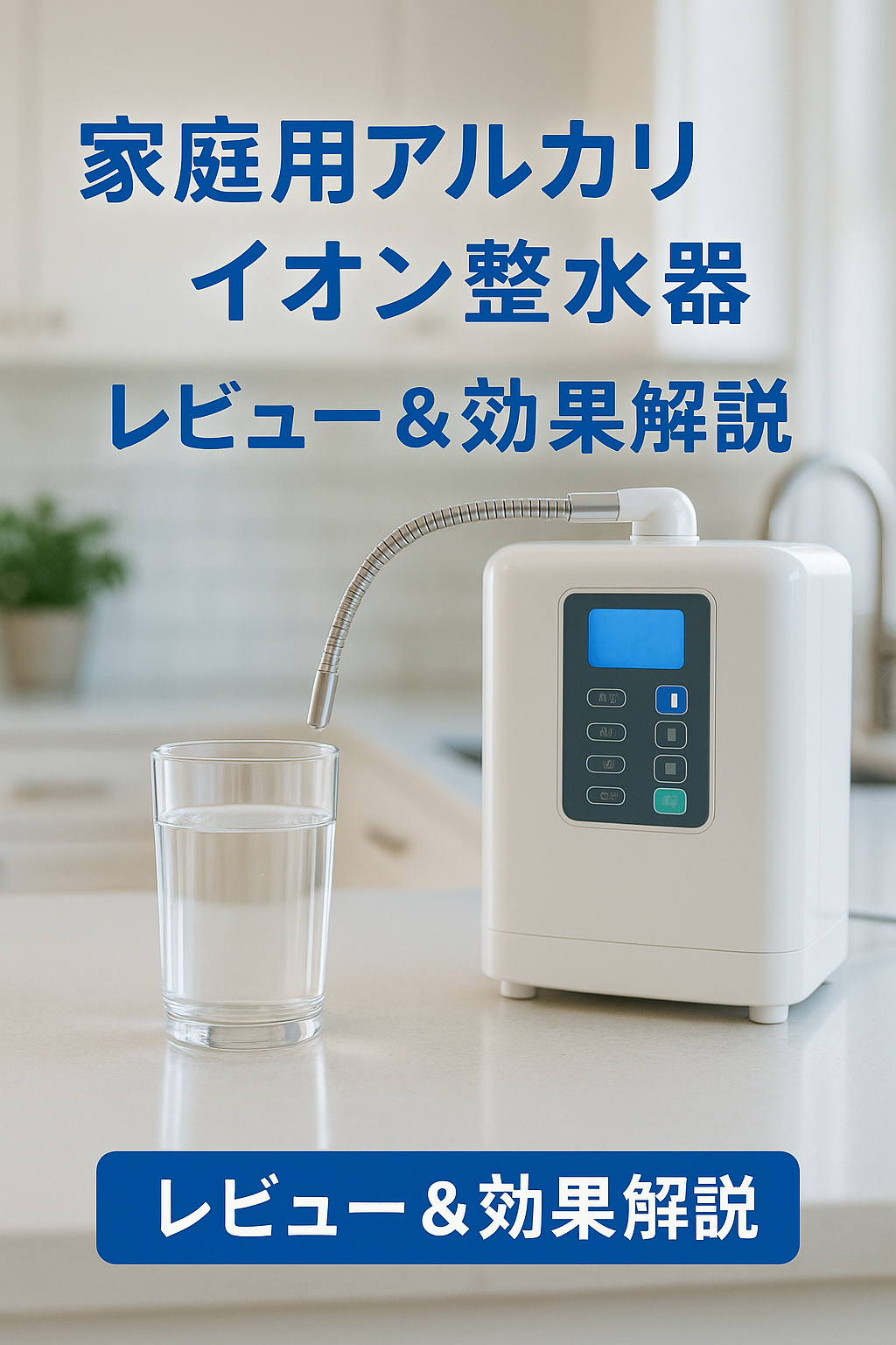 【レビュー】家庭用アルカリ整水器を導入：クセがなく飲みやすい／設置1時間／唯一の弱点は“蛇口の高さ”